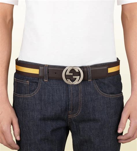 small brown gucci belt|gucci brown belt men.